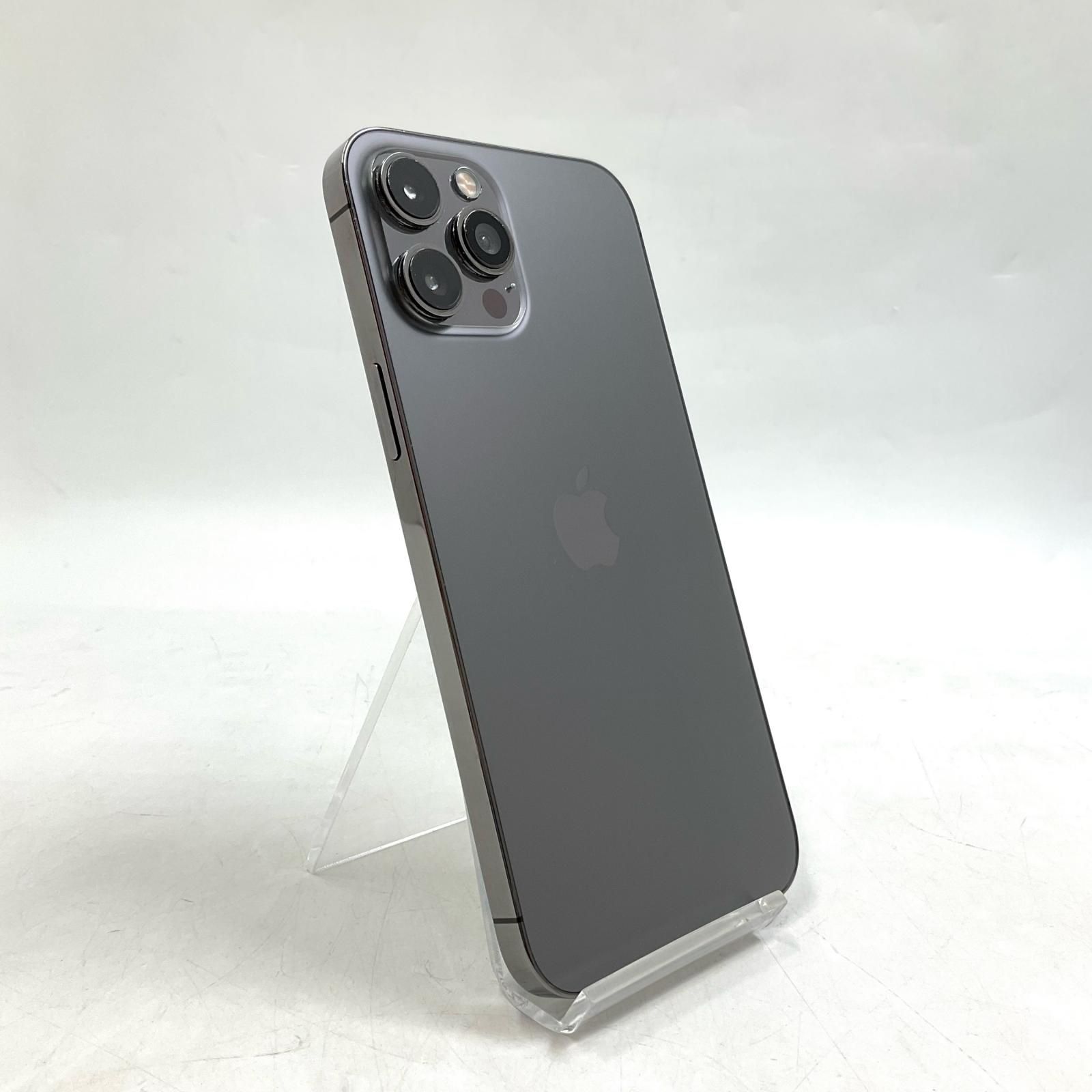 【最速発送】 iPhone 12 Pro Max 128GB Graphite SIMフリー 白ロム【難有】 82%
