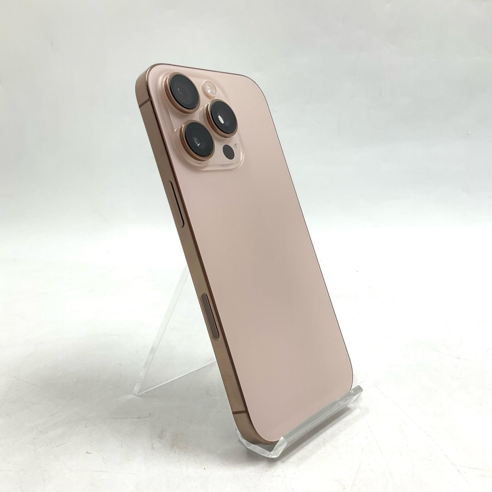 【最速発送】 iPhone 16 Pro 128GB Desert Titanium SIMフリー 白ロム【難有】 89%