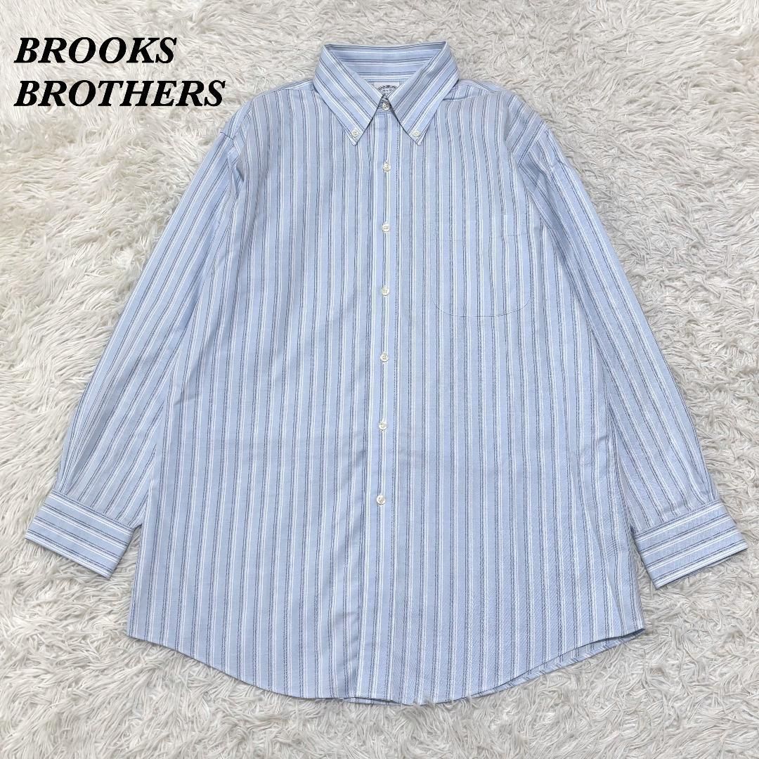 美品】Brooks Brothers 長袖シャツ 15 1/2-31 ストライプ