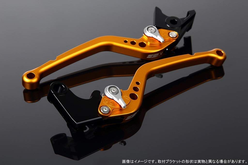 新品 SSK スピードラ アジャストレバーセット スタンダードロング レバー本体カラー:マットゴールド アジャスターカラー:マットシルバー SUZUKI GSX-S125/GSX-R125 2017-2019