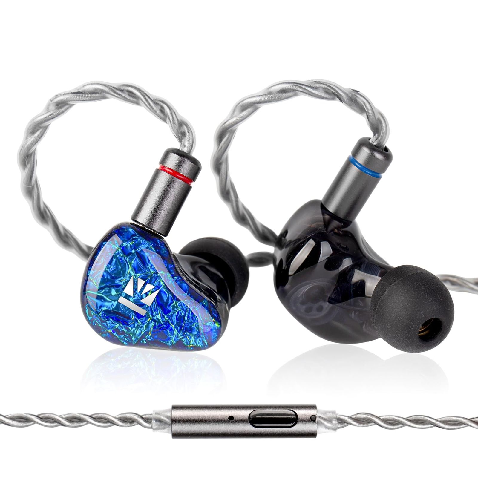 新品 イヤホン 有線 KBEAR SR-8 海の心 イヤモニ iem 1DD+3BA 8mm液体シリコーン振動板ダイナミックドライバー 中華イヤホン 3Dプリント樹脂製筐体 優先 モニターイヤホン イヤモニ風 カナル型 低音強化 2pin着脱式 リケーブル 高