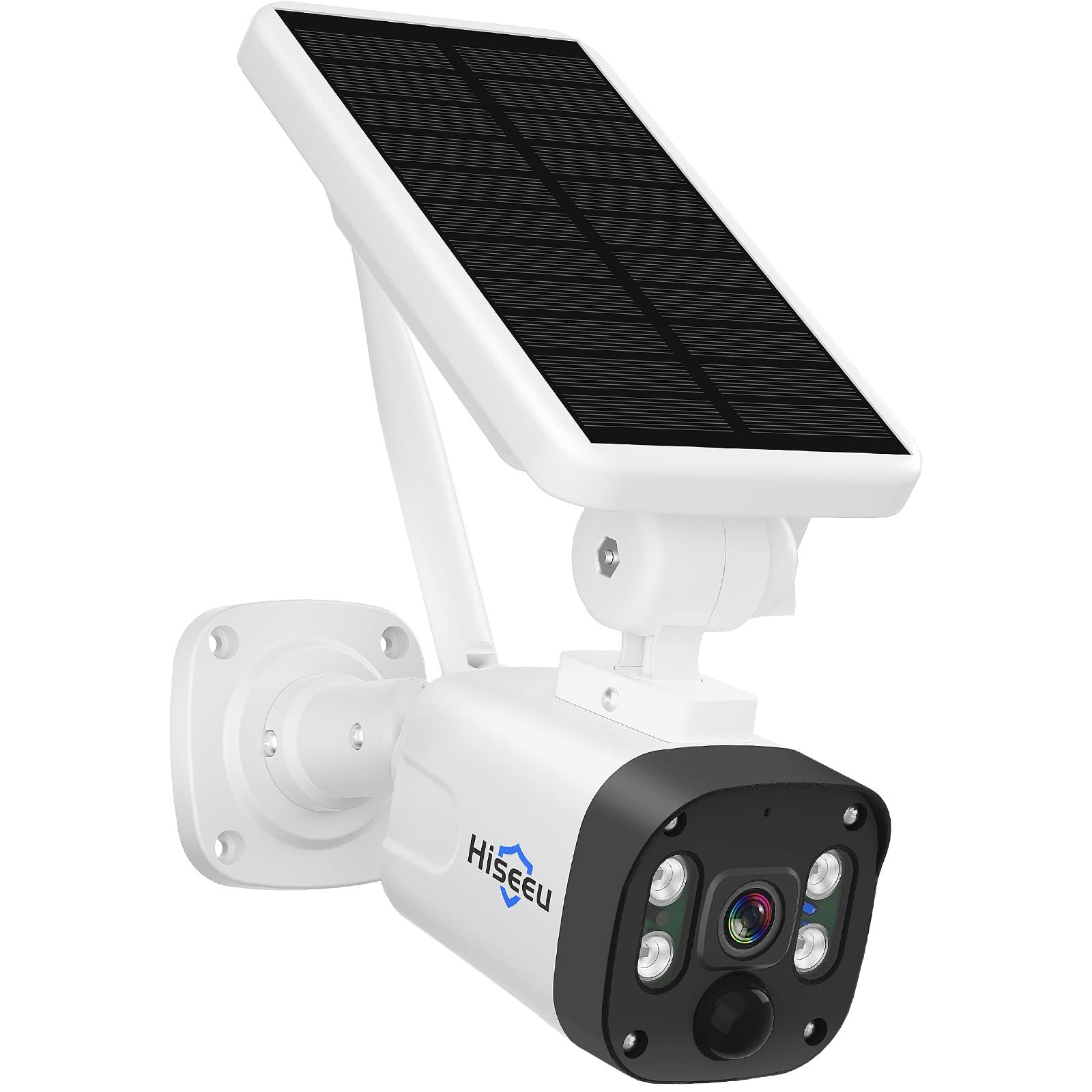 【HiseeuのNVRシステムに増設可能&電源不要電池式カメラ】Hiseeu防犯カメラソーラー 400万画素ワイヤレス防犯カメラ 120°広角レンズ 配線不要 双方向音声 屋外/屋内対応 USB充電/ソーラーパネル充電可能 8000mAhバッテリー IPkoe