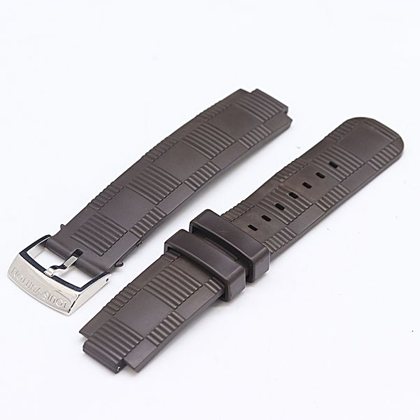 美品 ルイヴィトン タンブール 純正ベルト ラバー ブラウンカラー 21mm メンズ腕時計 2000000 NSK IGW