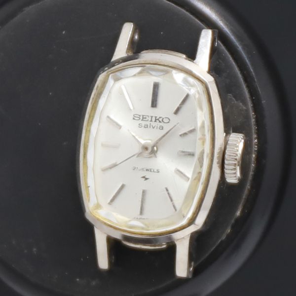 Hand-wound Seiko Salvia 21 Stones 1104-3040 Silver Dial Ladies Watch 2000000 NSK KRK