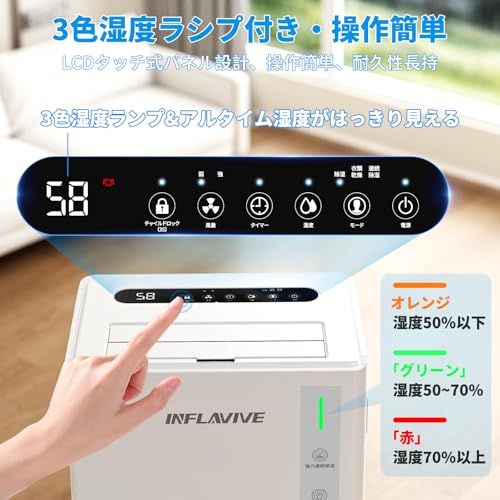 除湿機 衣類乾燥 コンプレッサー式 静音 12L/日 35畳 部屋干し【湿度設定可能・衣類乾燥モード搭載!】じょしつき 部屋 除湿器 10分水出しパワフル除湿・省エネ 風量2段階調節 3つ除湿モード24時間入/切タイマーリアルタイム湿度検知 b34445b2 除湿機 衣類乾燥 コンプレッサー式 静音 12L/日 35畳 部屋干し【湿度設定可能・衣類乾燥モード搭載!】じょしつき 部屋 除湿器 10分水出しパワフル除湿・省エネ 風量2段階調節 3つ除湿モード24時間入/切タイマーリアルタイム湿度検知 b34445b2