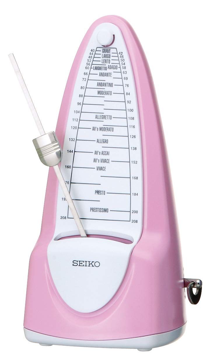 新品 SEIKO セイコー メトロノーム 振り子式 スタンダード チェリーピンク SPM320C