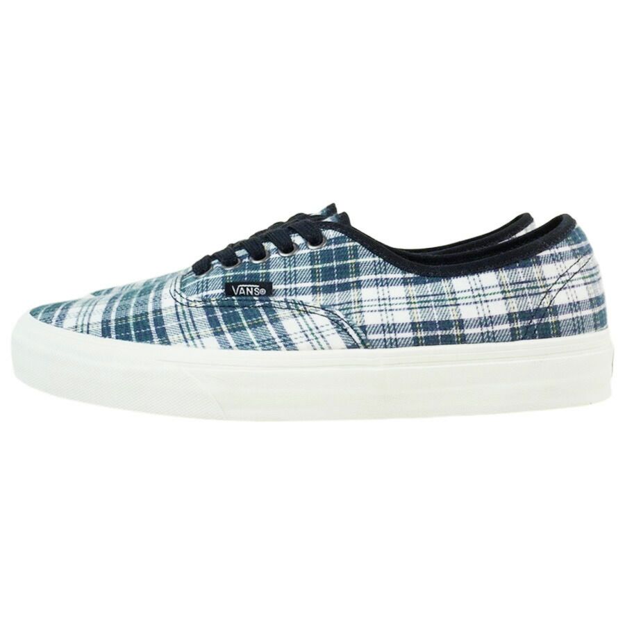 VANS バンズ ヴァンズオーセンティック【箱なし】AUTHENTICGRUNGE PLAID MULTIグランジ プラッド マルチチェック柄 ネイビー ホワイト ストリート 定番スウェード メンズ スニーカー 靴 ローカット