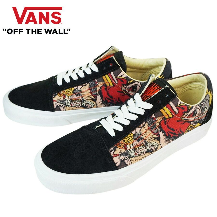 VANS バンズ ヴァンズOLD SKOOL オールドスクール ジオ・ゼッグラー(OTW GALLERY) DWIKY KAアーティスト ブラック グラフィック 総柄メンズ レディース スニーカー 靴 ローカット sk8 スケシュー