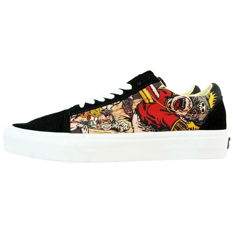 VANS バンズ ヴァンズOLD SKOOL 【箱なし】オールドスクール ジオ・ゼッグラー(OTW GALLERY) DWIKY KAアーティスト ブラック グラフィック 総柄 メンズ スニーカー 靴 ローカット sk8 スケシュー