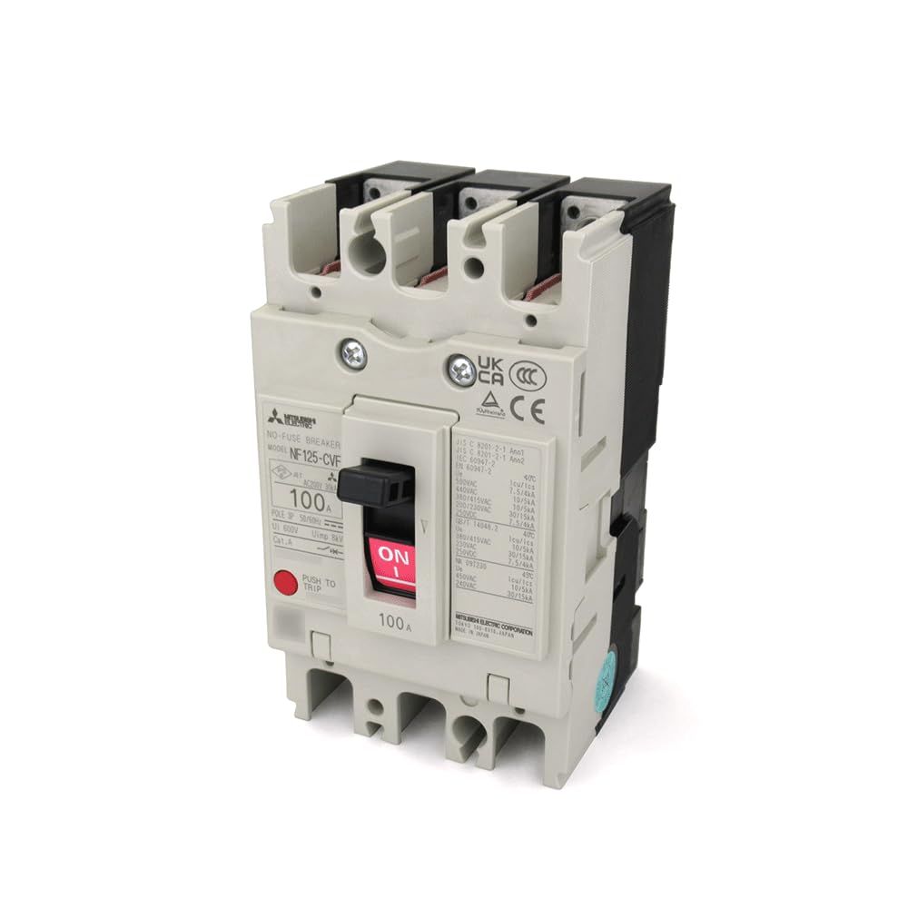 新品 三菱電機 NF125-CVF 3P 100A (ノーヒューズブレーカー) (3極) (AC/DC) NN