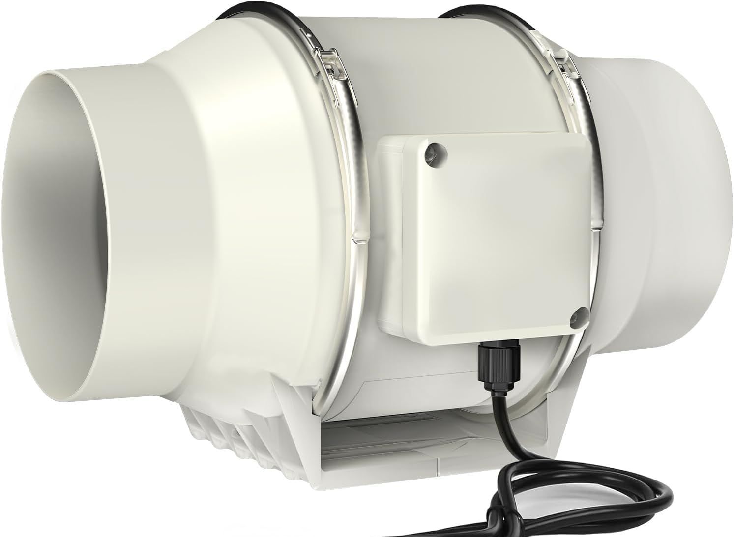 ダクトファン 150mm ダクト用換気扇 大風量540m?/h 強力 省エネ 静音 中間取付形ダクトファン 丸形タイプ 塗装ブース用換気扇 焼肉用 家庭用 業務用 産業用(150mm)t 40ec6288