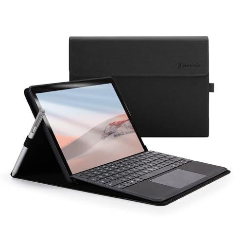 Omnpak for Microsoft Surface Go 4 (2023) / Go 3 (2021)/ Go 2 (2020)/ Go (2018) 10.5インチ 表面内蔵保護カバー 多視角 スタンド 軽量 薄型 ペンホルダー付き PU スマー″mn