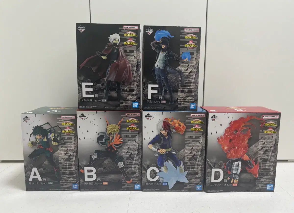 (未開封)僕のヒーローアカデミア 一番くじ 死闘 A-F賞 フィギュア フルセット 出品