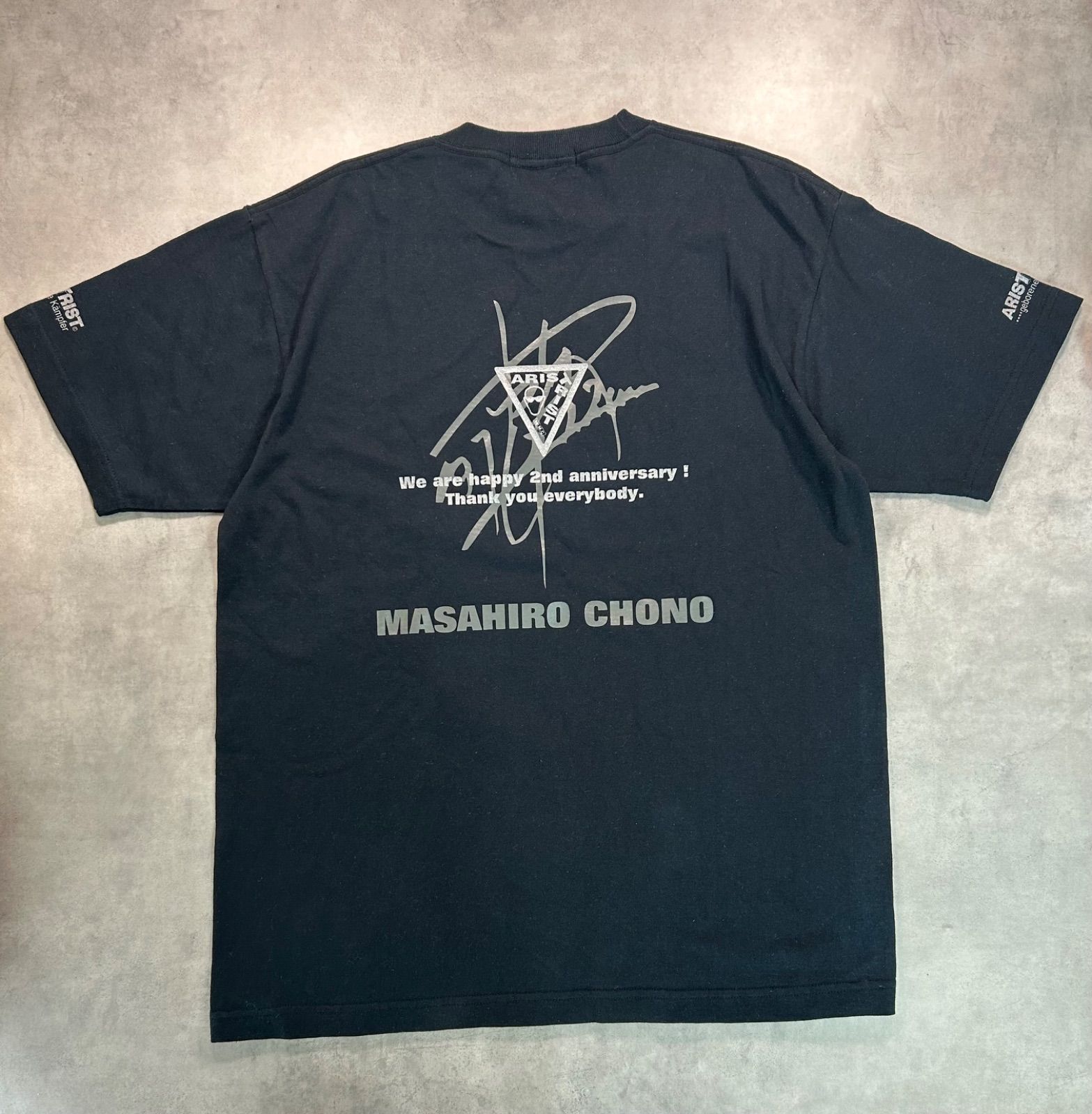 激レア】ARISTRIST アリストトリスト 蝶野正洋 2周年記念 Tシャツ L 黒