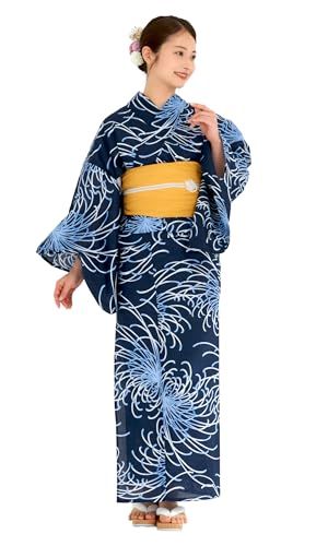[NISHIORI] 二部式浴衣 レディース セパレート 浴衣セット ２点セット(浴衣、兵児帯) 簡単着付け 兵児帯付き セット 夏祭り 花火大会 二部式浴衣セット 女性用 トレンド柄 和モダン 着崩れしにくいe 82a10db4