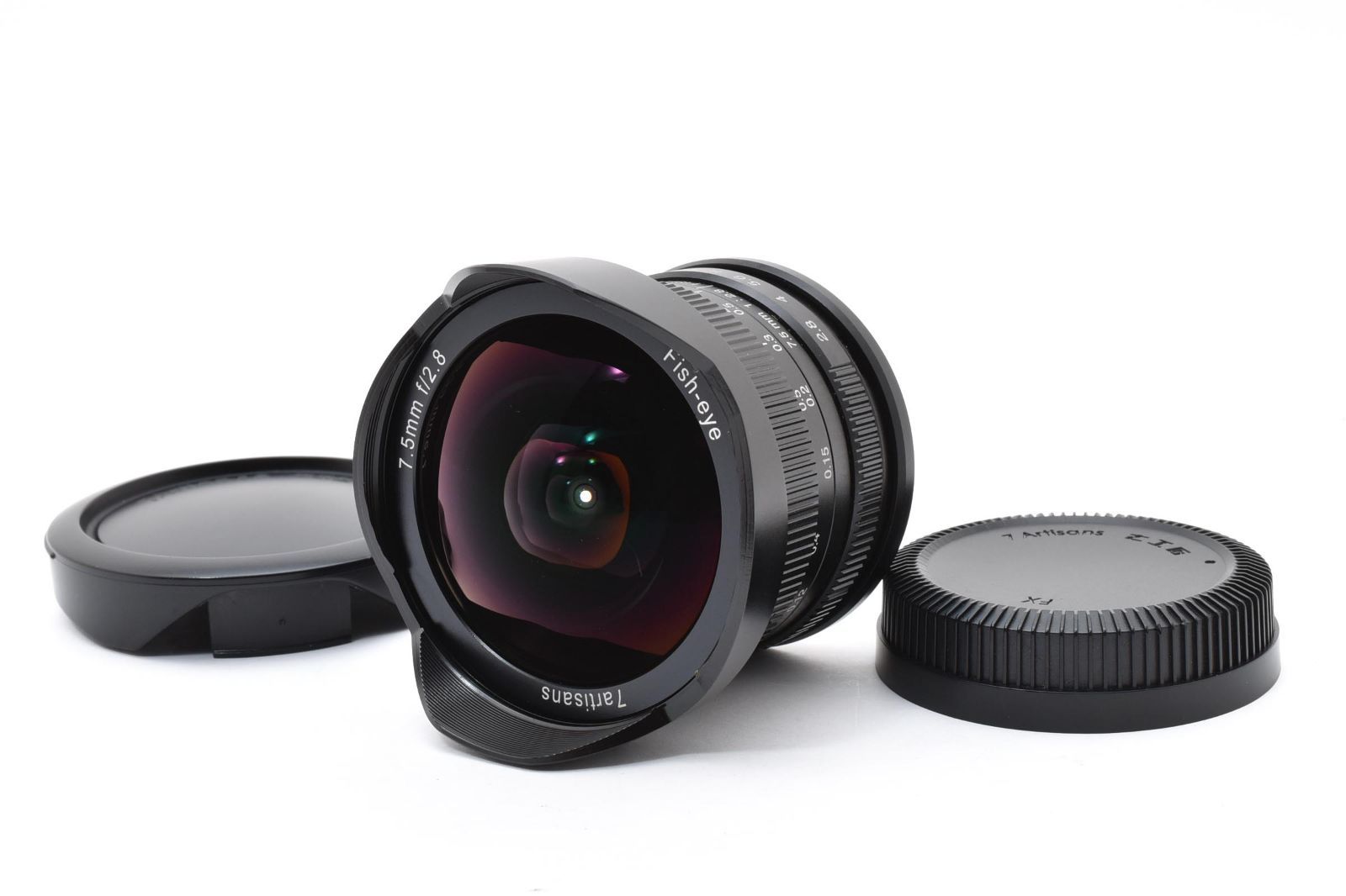★極上品★ 七工匠 7Artisans 7.5mm F2.8 Fish-eye フジフイルムXマウント RYM5955 #55