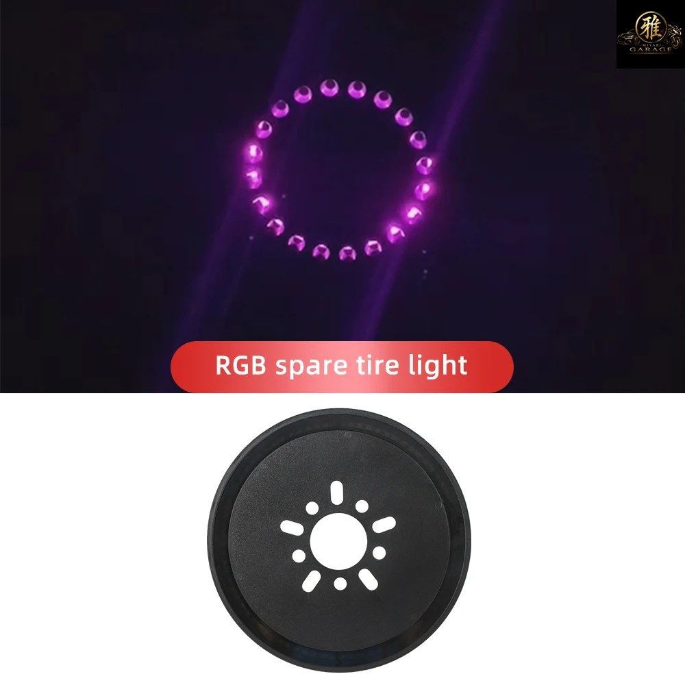 ラングラー JK JKU RGB スペアタイヤブレーキライト LED サードブレーキライト RGB DRL レッドリング リアブレーキテールライト JK 2007-20