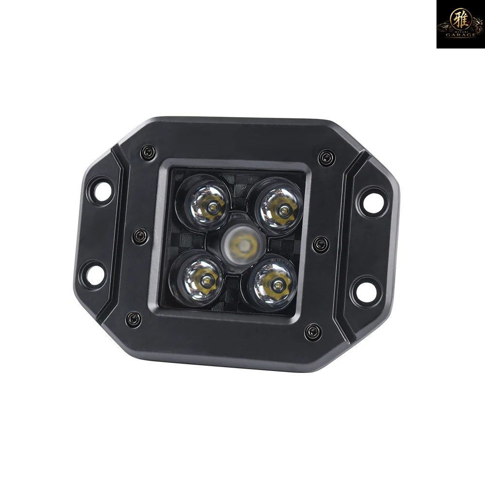 3インチLEDスクエアワークライト90°フラッドアングルオフロード車フォグランプリアバックアップライトフラッシュマウントトラックボートAT