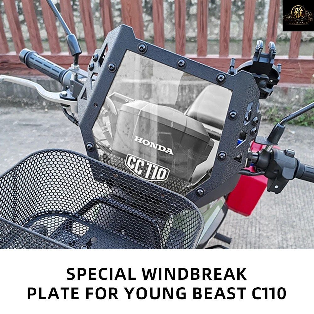 CUB CC110 オートバイ用フロントウインドシールド、HONDA CROSS CUB CC110 2022年以降対応、JA60 ウインドシールド 透明 10,860円