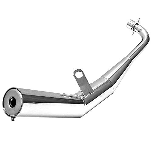 モンキー ゴリラ Z50 AB27 ダックス シャリィ 対応 ショート管 ダウンマフラー メッキ バッフル付き キャブ車用 フルエキ 外装 カスタム パーツkk 014368cc