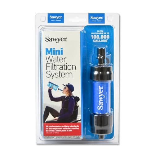 ソーヤー ミニ SP128 SAWYER | 携帯浄水器 浄水器 ポータブル浄水器 防災 防災アイテム 災害用 非常用 キャンプ キャンプ用品 アウトドア アウトドア用品 登山【日本正規品】 (ブルー（通常版）)/ 84c79a89