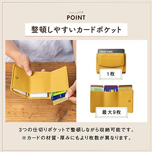 [ムラ] ポケットにも手のひらにもすっぽり。おさまる 本革 ミニ財布 レディース 三つ折り財布 イタリアンレザー 本革 軽量 大容量 スキミング防止t 58509ee8