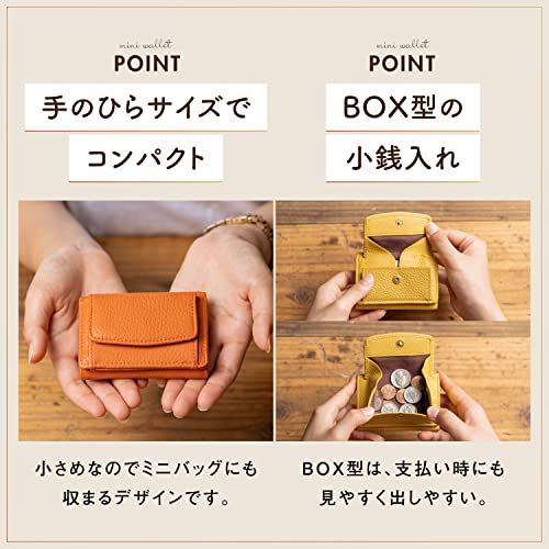 [ムラ] ポケットにも手のひらにもすっぽり。おさまる 本革 ミニ財布 レディース 三つ折り財布 イタリアンレザー 本革 軽量 大容量 スキミング防止t 58509ee8
