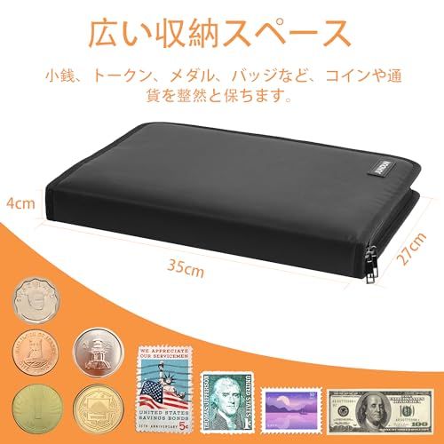 コレクター向けコインコレクションブックホルダー、300ポケットの耐火