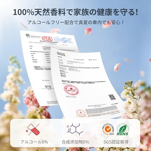 Ceeniu 車 消臭 芳香剤 CF3専用フレグランスリフィル 135ml大容量 約6ヶ月分 ホワイトムスクの香り(White Musk) フランス産天然香料 葉緑素配合 カーフレグランス(沖縄・離島の方不可) 2688dda0