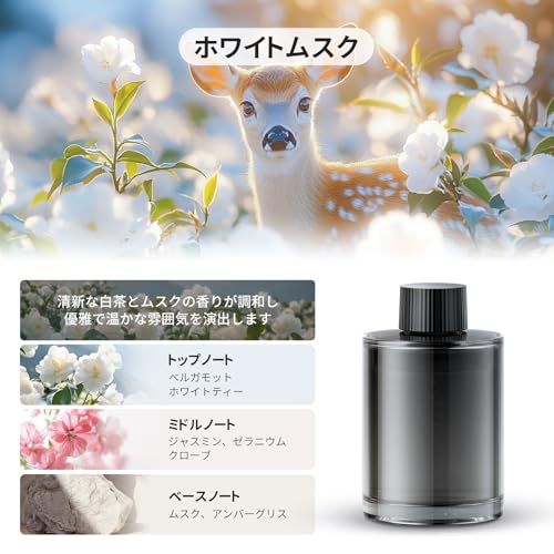 Ceeniu 車 消臭 芳香剤 CF3専用フレグランスリフィル 135ml大容量 約6ヶ月分 ホワイトムスクの香り(White Musk) フランス産天然香料 葉緑素配合 カーフレグランス(沖縄・離島の方不可) 2688dda0