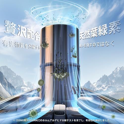 Ceeniu 車 消臭 芳香剤 CF3専用フレグランスリフィル 135ml大容量 約6ヶ月分 ホワイトムスクの香り(White Musk) フランス産天然香料 葉緑素配合 カーフレグランス(沖縄・離島の方不可) 2688dda0