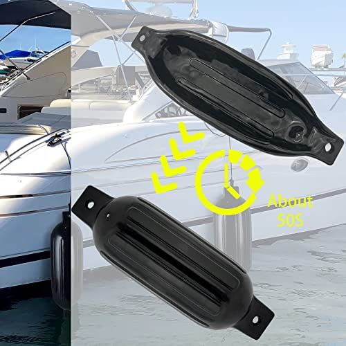 ISURE MARINE ボートフェンダー マリンバンパーカバー ブラック 4.5 x 16インチ 4パック(沖縄・離島の方不可) 14828904 ISURE MARINE ボートフェンダー マリンバンパーカバー ブラック 4.5 x 16インチ 4パック(沖縄・離島の方不可) 14828904