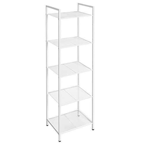 SONGMICS オープンラック スチールラックスリム すき間収納 ベーシック 五段 幅38CM×奥行き30CM×高さ 129.5CM収納ラック 高度 調整可能BSC035W01(沖縄・離島の方不可) dc07e4fd