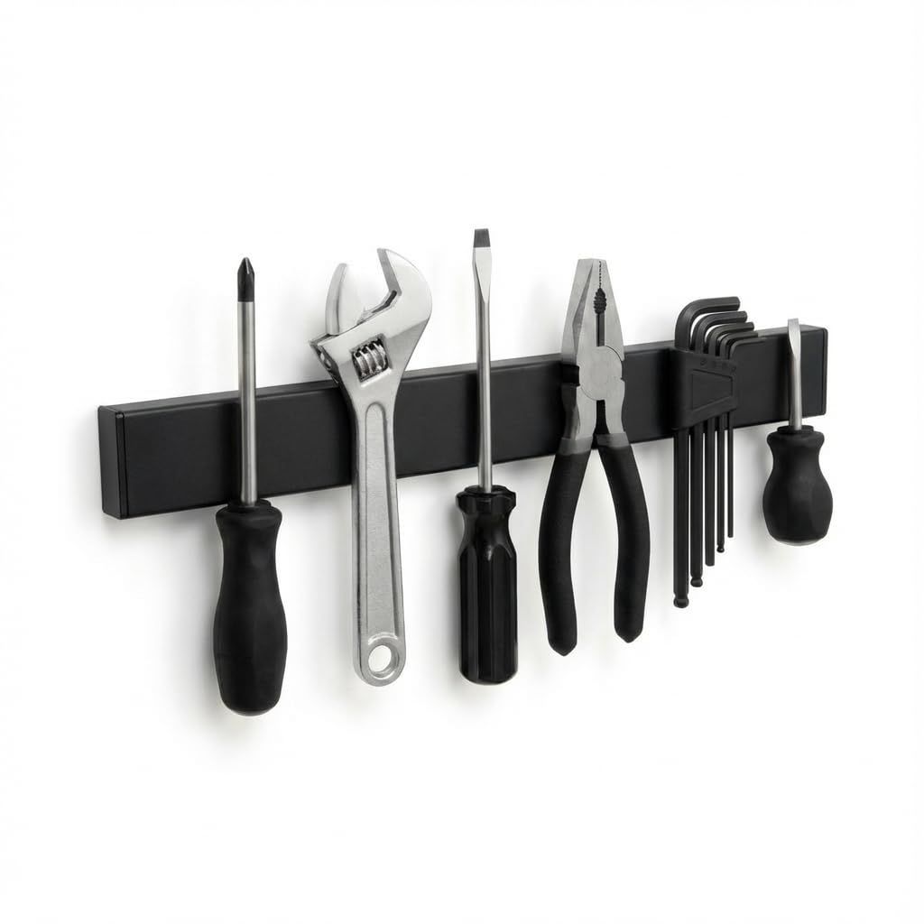 ARAK マグネット 工具 バー 強力磁石 工具用 マグネットバー 金属面対応 工具収納 40cm ブラック送料無料 5bad2fe4