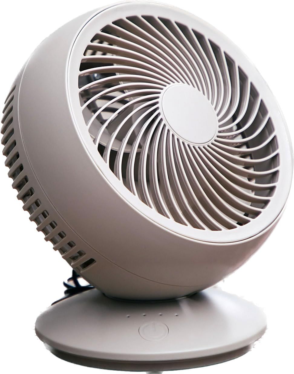 LNEM サーキュレーター 静音 DCモーター 【 超節電 超軽量 USB給電式 壁掛け 5枚羽 細かい風 】 ３段調整 接続可 自動首振り 換気 部屋干し 車中泊 8畳 グレージュpms 9e10b0c0