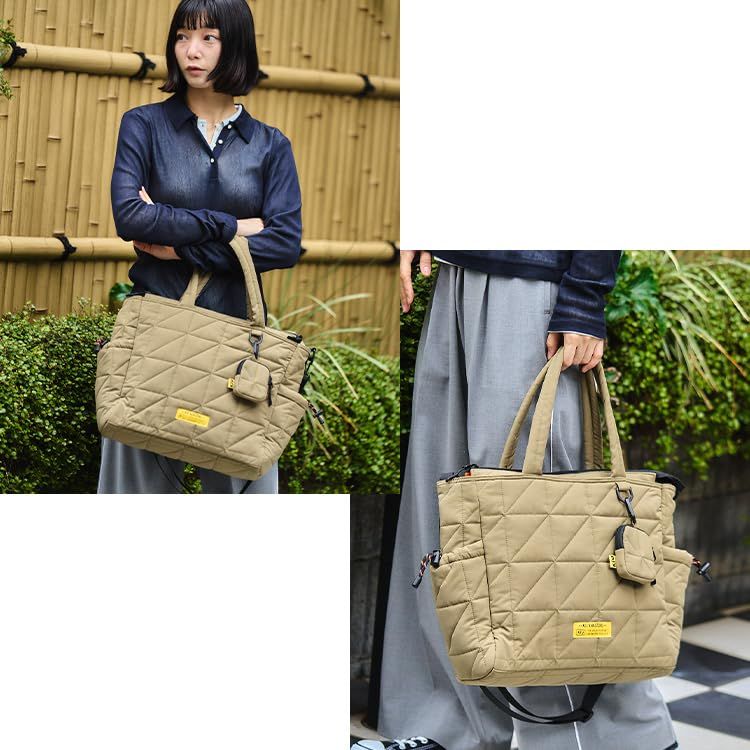 KiU キウ スクエアパデッドマルチパーパストートバッグ SQUARE PADDED MULTI-PURPOSE TOTE BAG 防水 撥水 キルティング マザーズバッグ 大容量 ショルダー ポケット おしゃれ かわいい カジュアル アウト 7efac05d