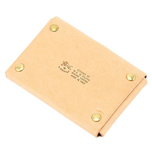 [IL BISONTE] [ イルビゾンテ 名刺入れ カードケース C0855 P CARD CASE ナチュラル（120） NATURAL/NATURALE レザー 革 牛革 ブランド イタリア 定期入れ プレゼント [並行輸入品]pms acdff12b
