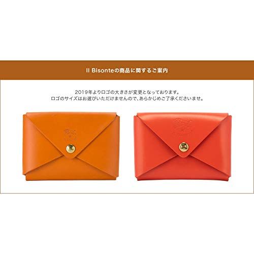 [IL BISONTE] [ イルビゾンテ 名刺入れ カードケース C0855 P CARD CASE ナチュラル（120） NATURAL/NATURALE レザー 革 牛革 ブランド イタリア 定期入れ プレゼント [並行輸入品]pms acdff12b