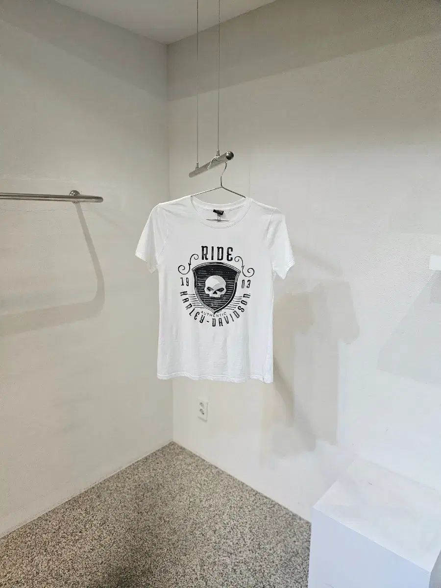 ハーレーダビッドソン ドクロ プリンティング 半袖 Tシャツ