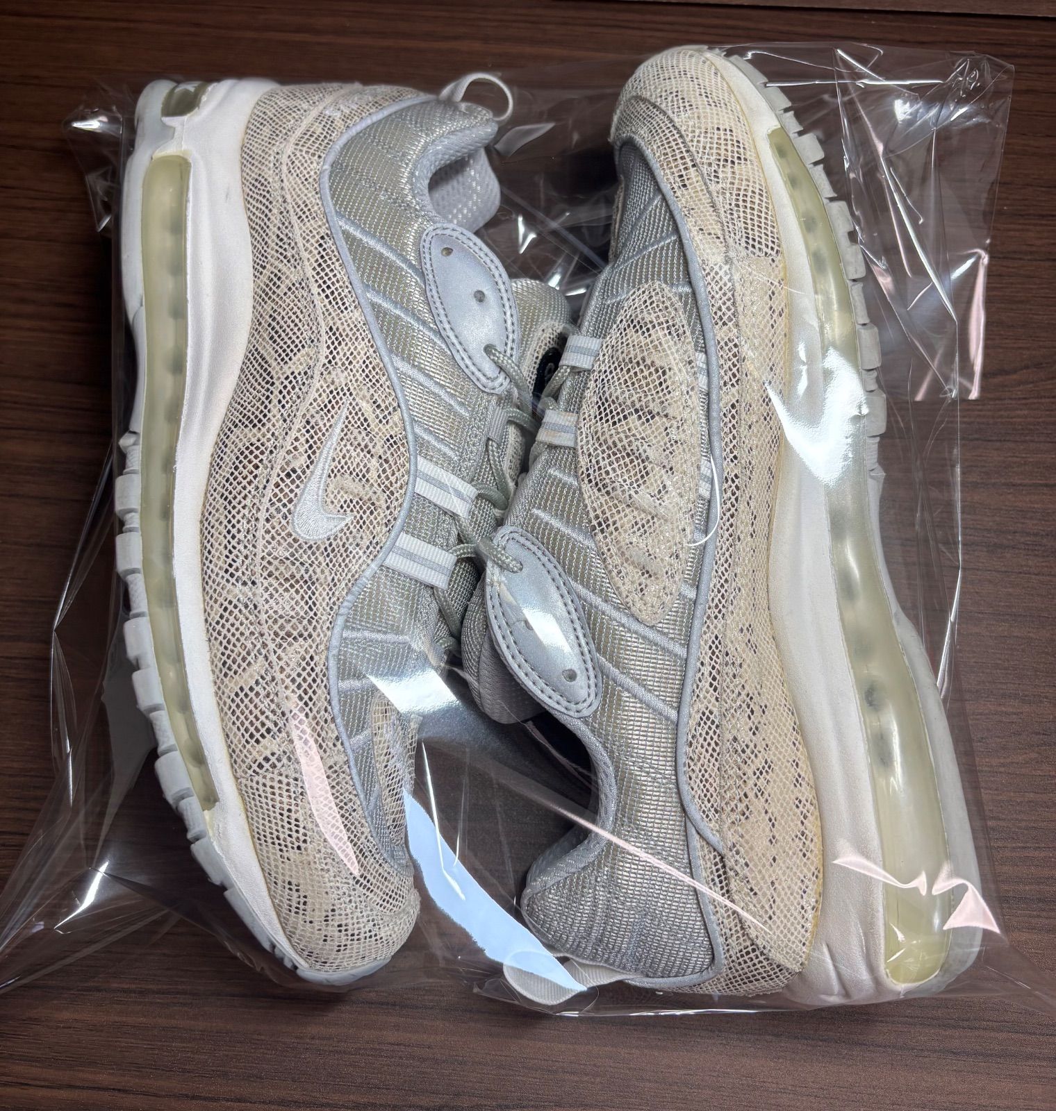 シュプリーム × ナイキ エアマックス 98 スネークスキン 中古品 size28 