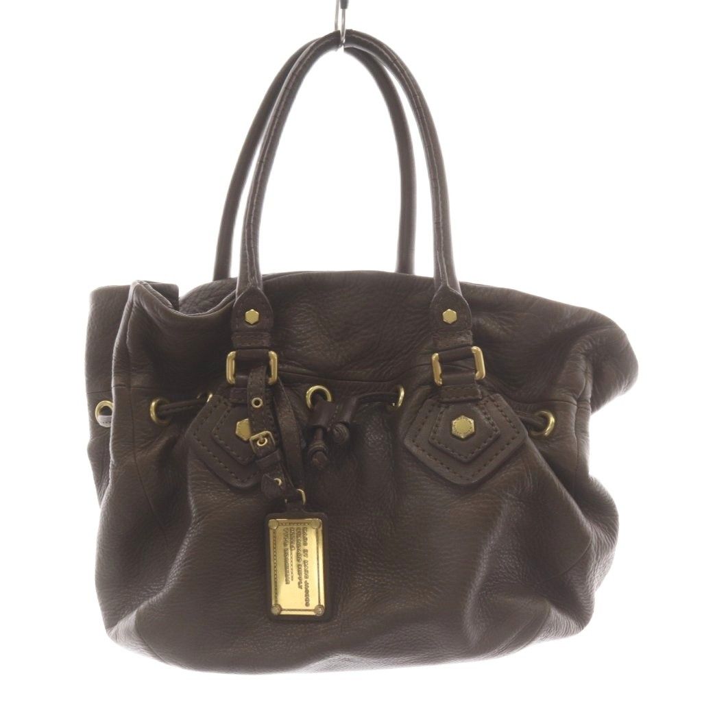マークバイマークジェイコブス MARC by MARC JACOBS ハンドバッグ ショルダーバッグ レザー 茶 ブラウン /AN9