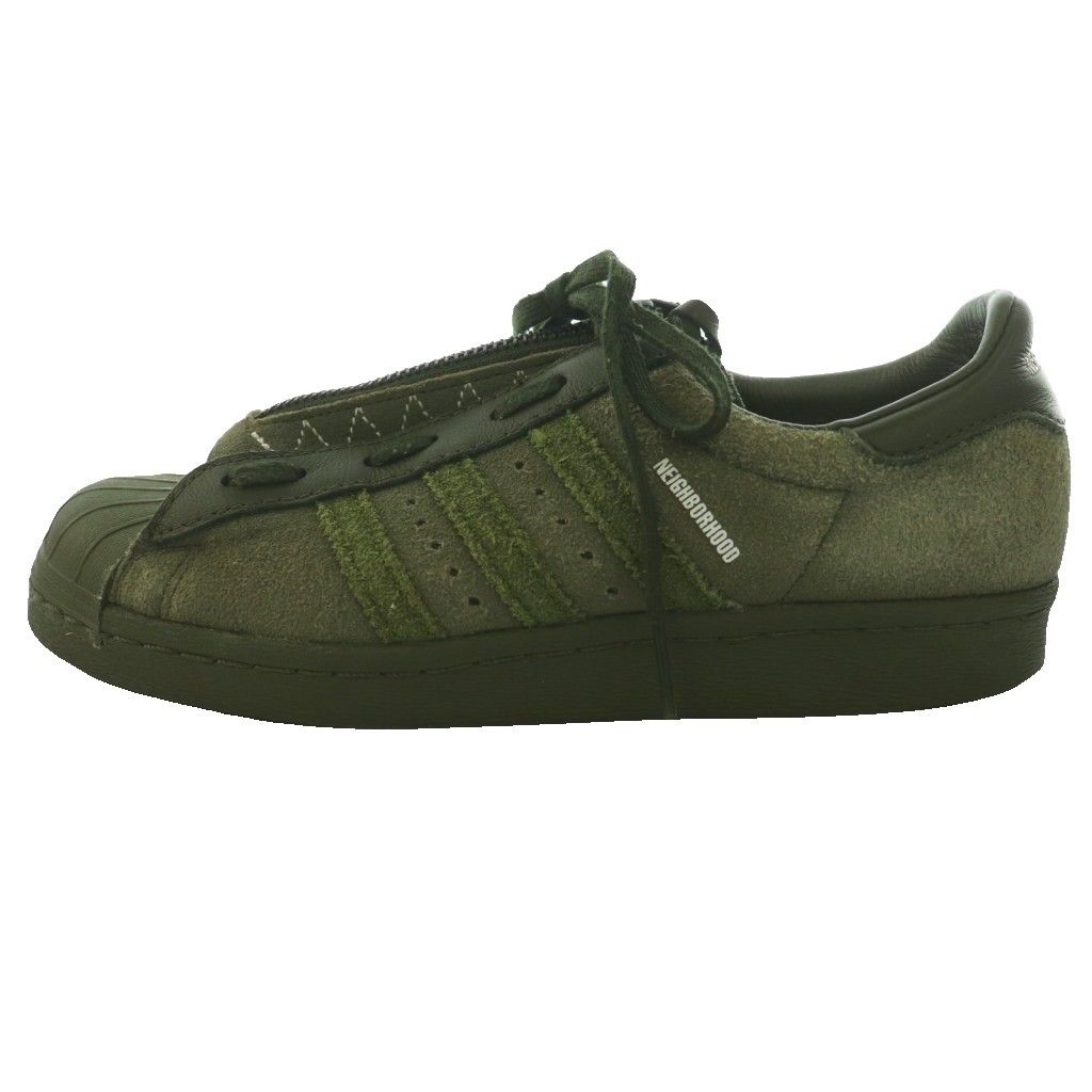 アディダスオリジナルス adidas originals × NEIGH スーパースター 80s ネイバーフッド ナイトカーゴ Superstar 80s NBHD NIGHT CARGO スニーカー US5.5 23.5cm カーキ /SS ■OS