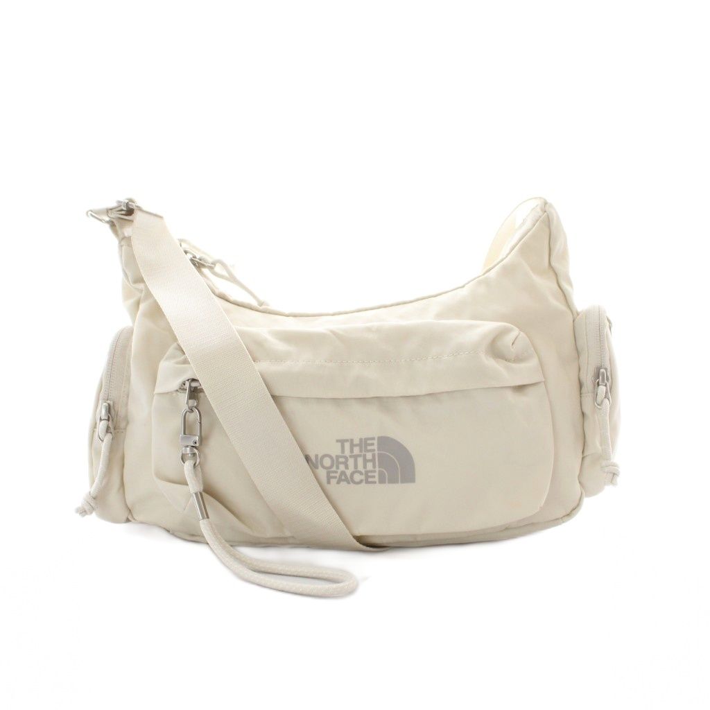 ザノースフェイス ホワイトレーベル THE NORTH FACE WHITE LABEL ショルダーバッグ CREAM クリーム色 ロゴプリント ナイロン NN2PR10L /RI ■OS