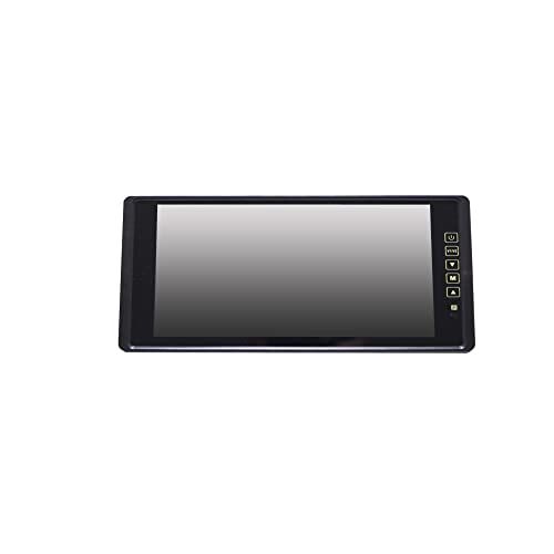 WOWAUTO トラックも9インチバックミラモニター 入力2系統 画像反転 タッチボタン カメラ自動切替 オート電源 12v 24v トラックも対応 バックミラーモニター バックカメラ自動切替koe