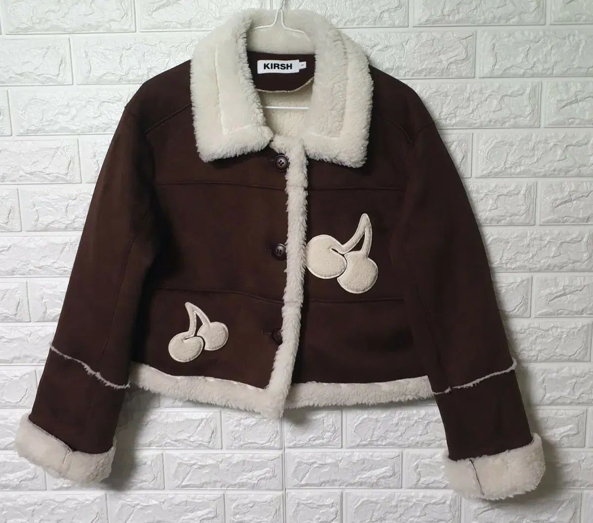 KIRSH クロップド ムートンコート 出品