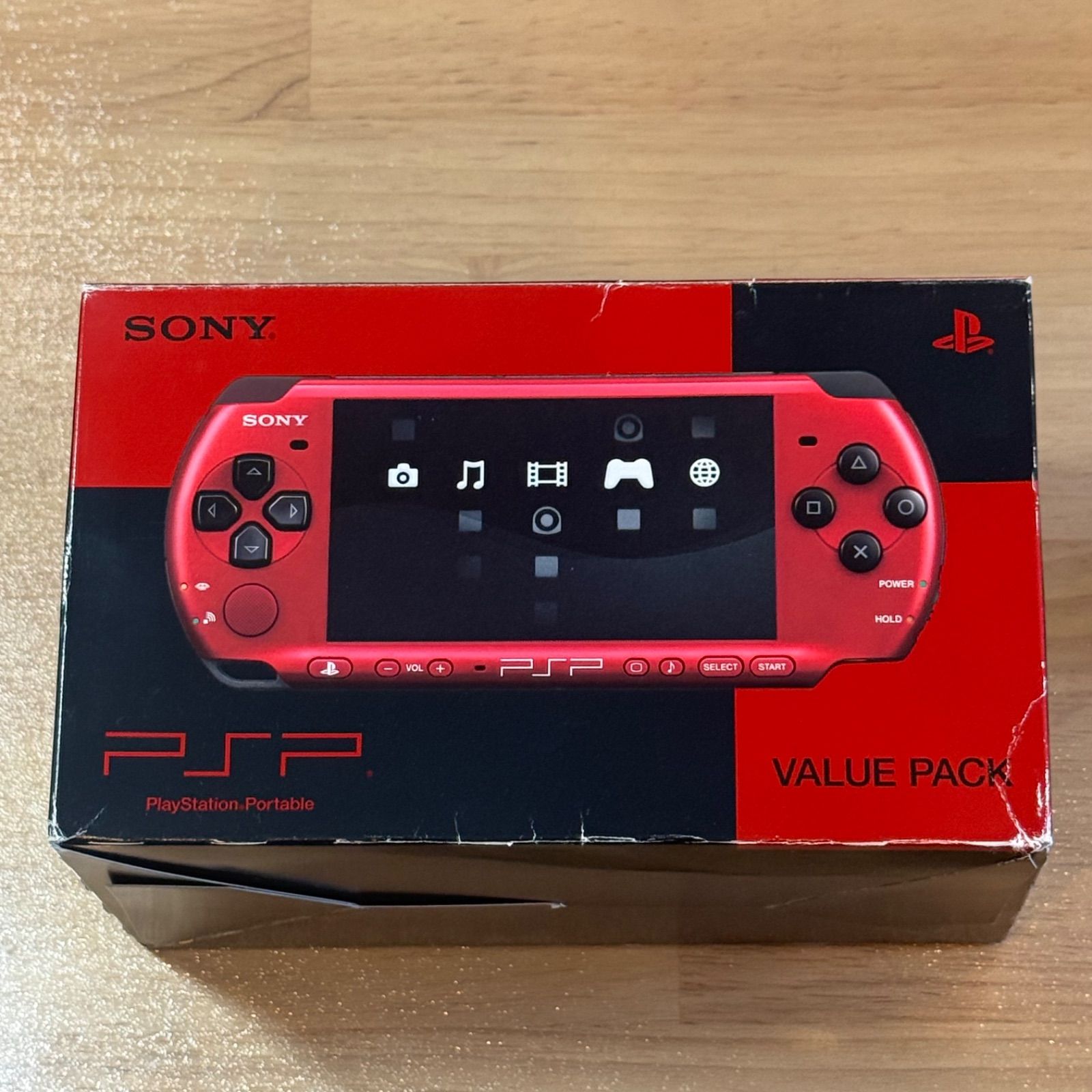 5-215【状態良】PSP-3000 レッド/ブラック バリューパック 箱付き 完動品 21,900円