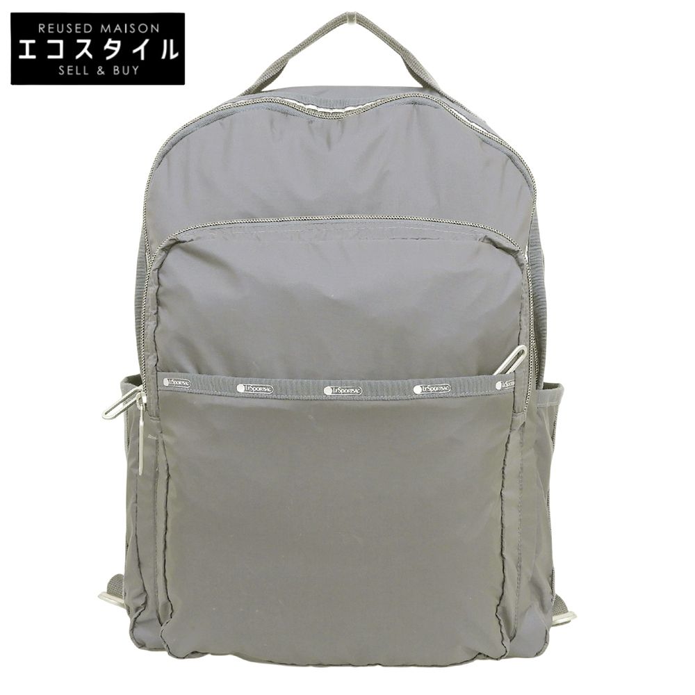 LeSportsac レスポートサック 美品 エッセンシャル CARRYALL BP バックパック ナイロン リュック・デイパック レディース グレー