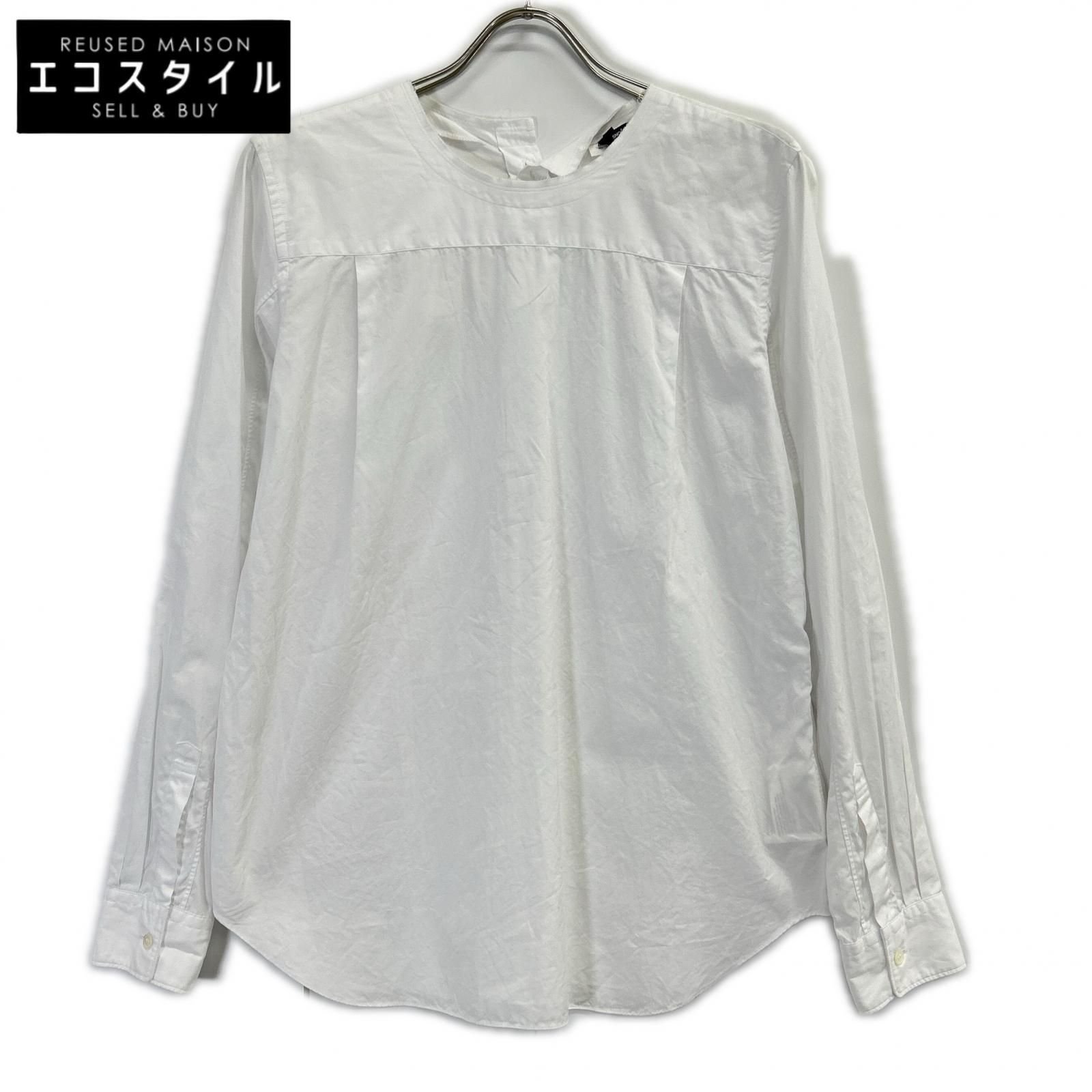 BLACKCOMMEdesGARCONS ブラックコムデギャルソン 1H-B010 19年製 ホワイト コットン シャツ M