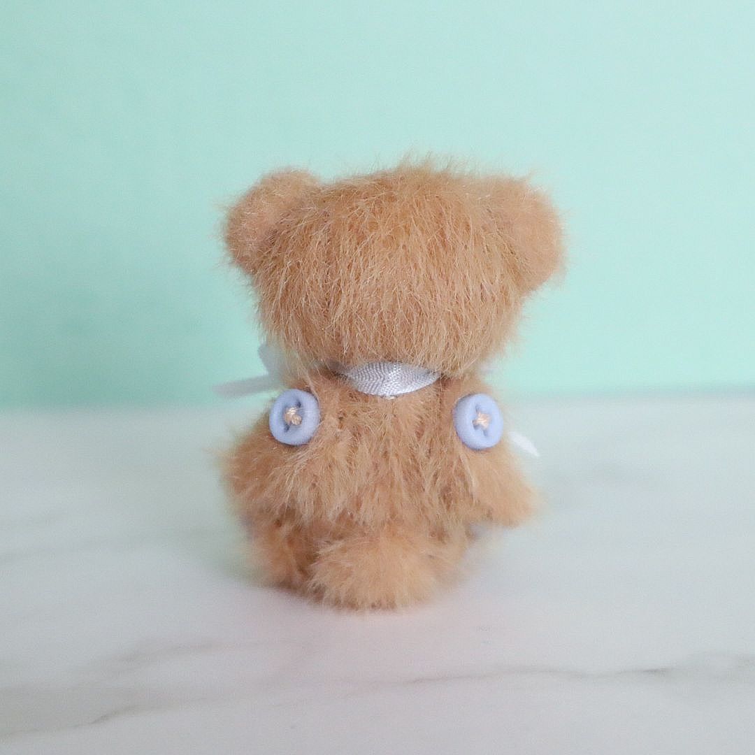 クマ・茶色 ハンドメイド ミニチュア テディベア ミニチュアベア