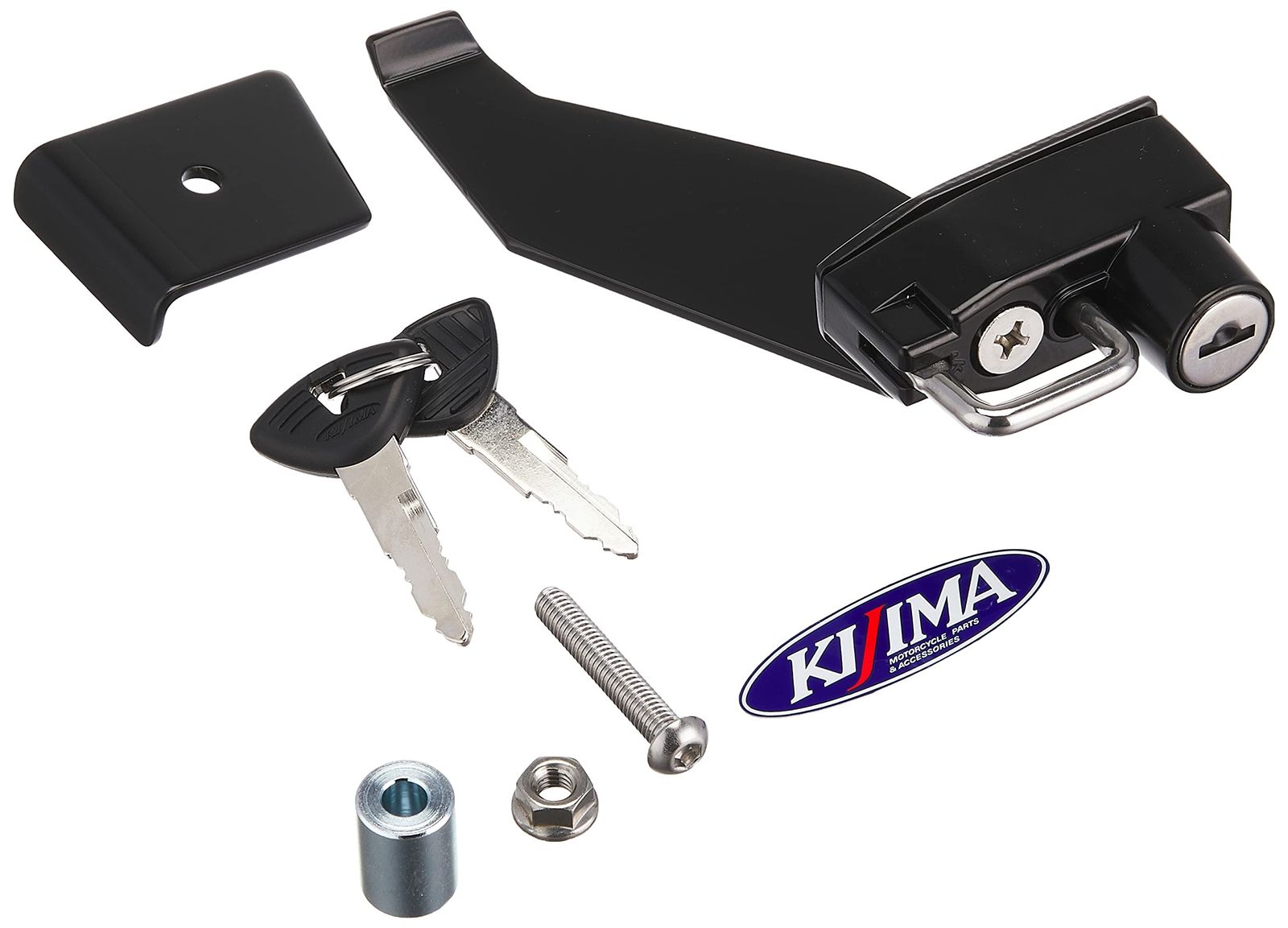 キジマ(Kijima) バイクパーツ ヘルメットロック ホルダー スチール製 盗難防止 YZF-R1('09-'14) ブラック 303-1524